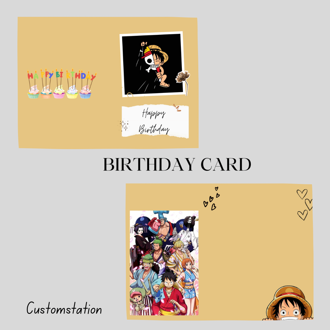 ONE PIECE X BIRTHDAY CARD