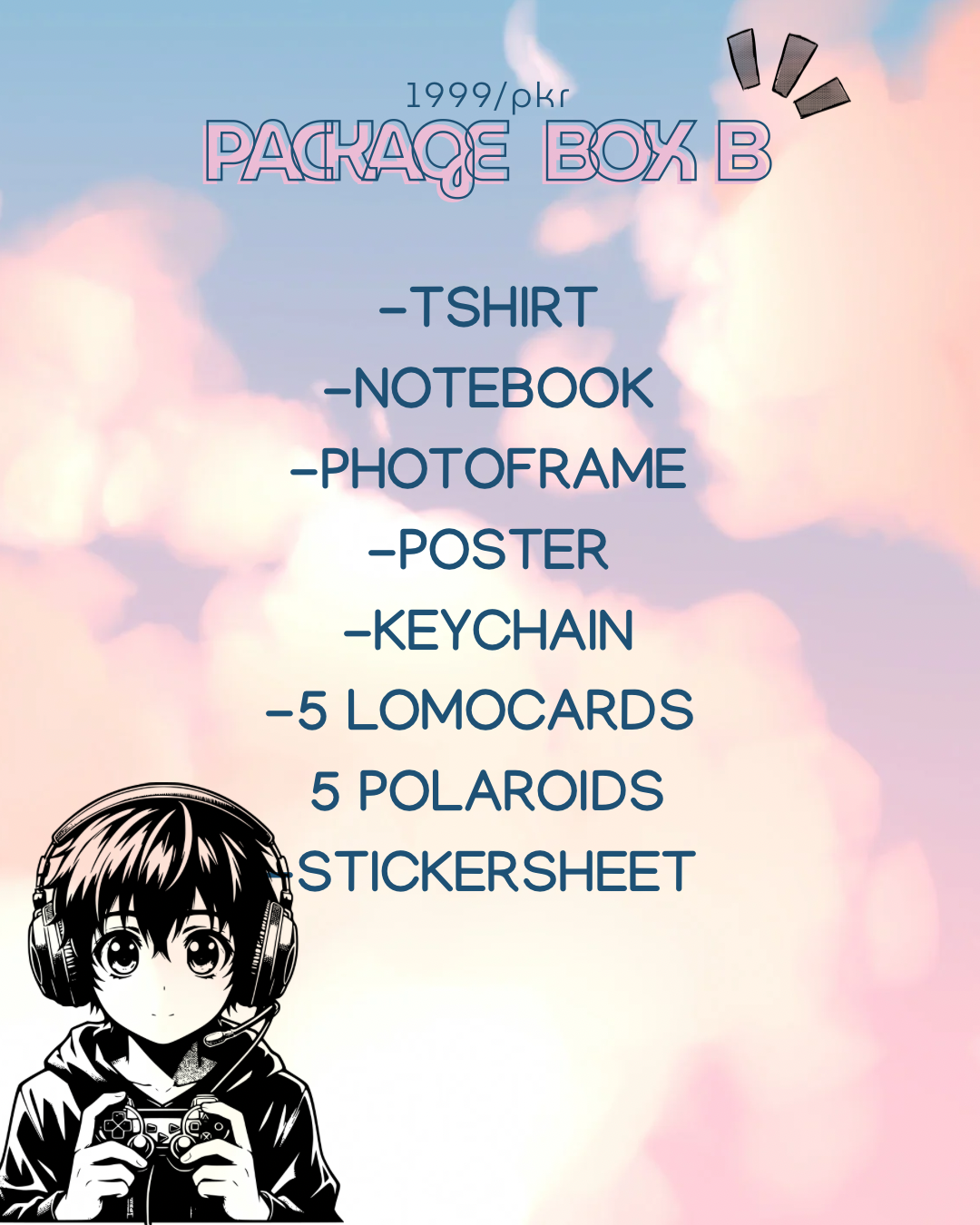 CUSTOM X PACKAGE BOX