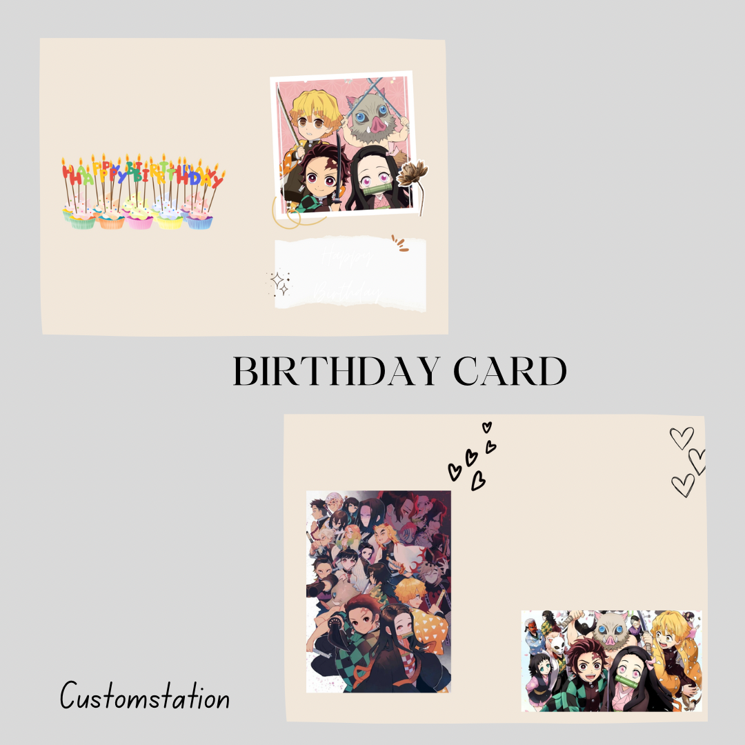 DEMON SLAYER X BIRTHDAY CARD