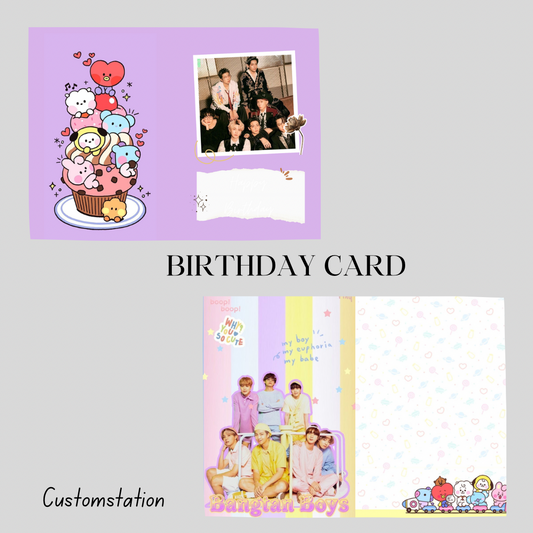BTS X BIRTHDAY CARD